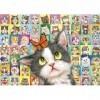 Schmidt Spiele 59759 Expressions faciales de Chat, 1000 pièces Puzzle, Coloré