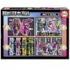 Educa - Lot de 4 Puzzles progressifs pour Enfants de 50 à 150 pièces avec Les Images Les Plus drôles de Monster High. Taille 