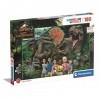 Clementoni- Jurassic Park/World Supercolor Camp Cretaceous-180 pièces, 7 Ans série Netflix, Enfant, Puzzle Dinosaure-fabriqué