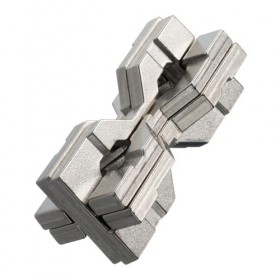 University Games Hanayama Level 6 Cast Metal Brain Teaser Puzzle - Hourglass