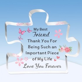 TTOVEN Puzzle pour amie, anniversaire, remise de diplôme pour elle, remerciement pour être une pièce si importante de ma vie
