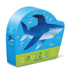 Bertoy 3841182 Mini puzzle en forme de requin 12 pièces