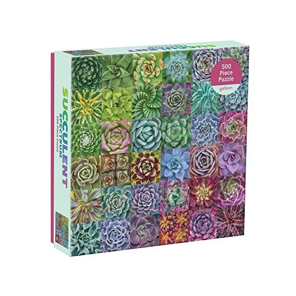 Succulent Spectrum 500 Piece Puzzle