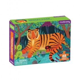 Bertoy 355716 Mini Puzzle Dino Tigre du Bengale 48 Pièces