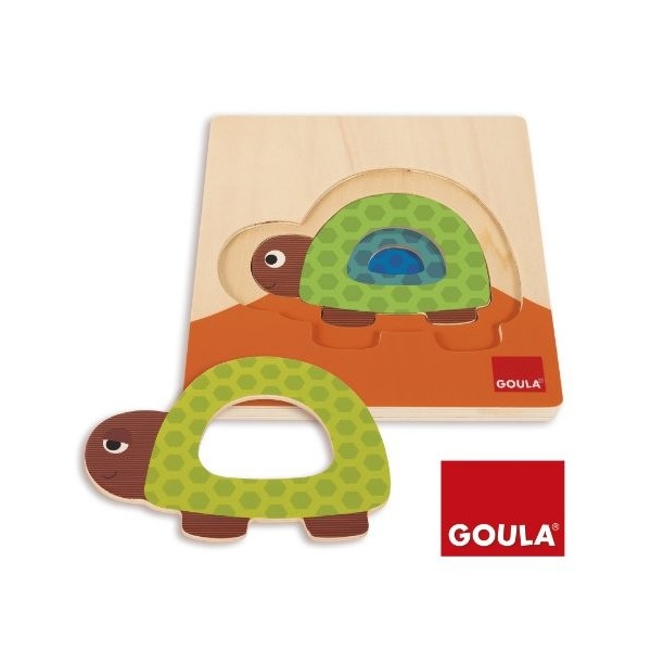 Goula - 53127 - Jouet De Premier Age - Puzzle Tortue Gigogne