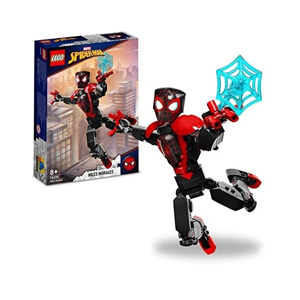 LEGO 76225 Marvel La Figurine de Miles Morales, Jouet de Construction, Minifigurine Super-Héros, Cadeau Spider-Man, pour Enfa