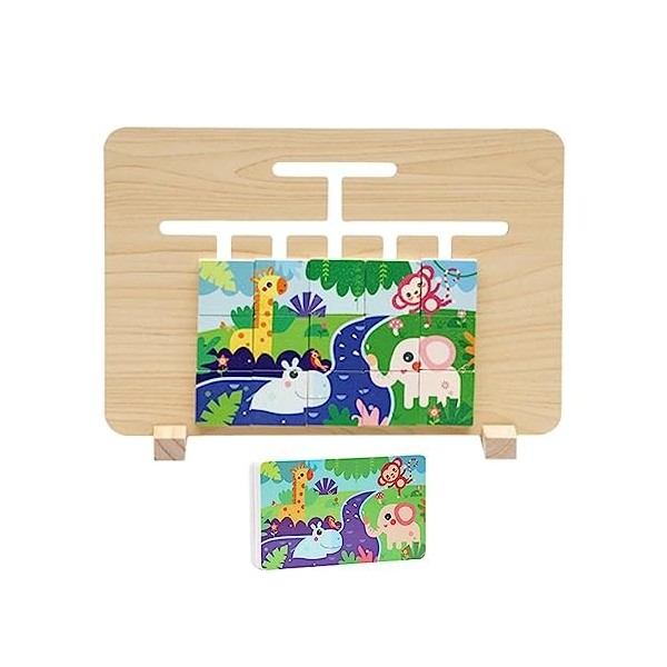 Qurygin Jeu de Puzzle de Diapositives de Voyage - Puzzle Jouet préscolaire pour Faire correspondre la Couleur et la Forme - J