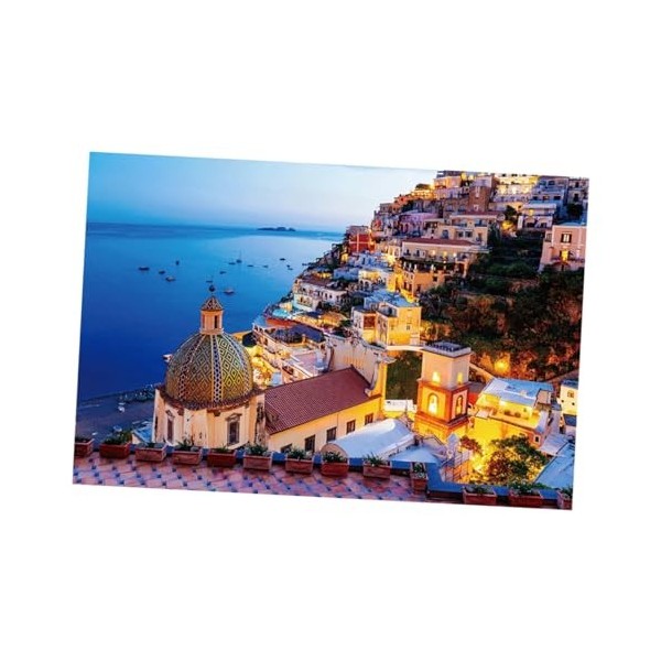 ERINGOGO 1 Boîte De 1000 Pièces Puzzle Mer damour Jouets Énigmes Casse-tête Scènes 1000 Casse-tête De La Mer Égée Casse-tête