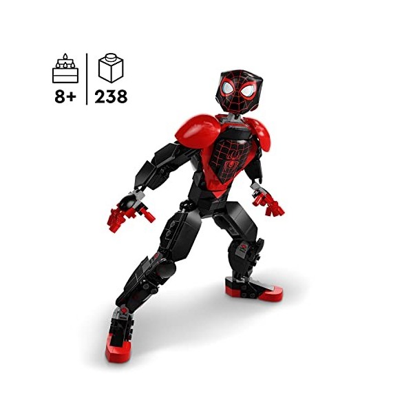 LEGO 76225 Marvel La Figurine de Miles Morales, Jouet de Construction, Minifigurine Super-Héros, Cadeau Spider-Man, pour Enfa