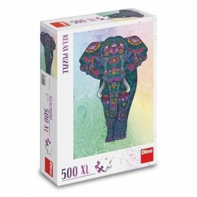 Dino Puzzle 500 pièces XL : Relax Puzzle : Êlephant