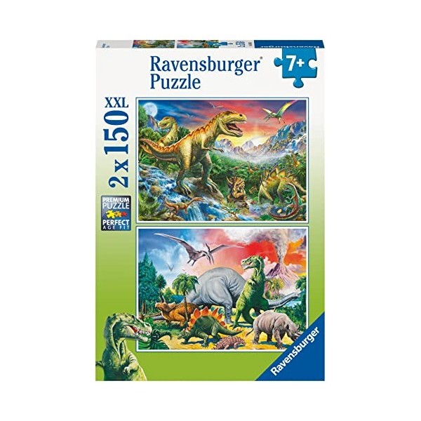 Ravensburger - Puzzle Enfant - Puzzles 2x150 p - Dinosaures - Dès 7 ans - 80563