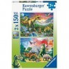 Ravensburger - Puzzle Enfant - Puzzles 2x150 p - Dinosaures - Dès 7 ans - 80563