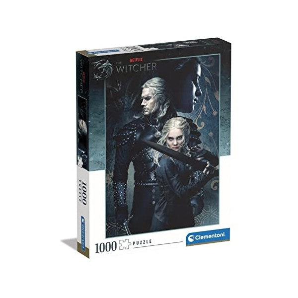 Clementoni- The Witcher Witcher-1000 Pièces-Puzzle, Divertissement pour Adultes-Fabriqué en Italie, 39702