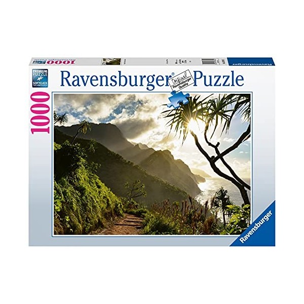 Ravensburger - Puzzle Adulte - Puzzle 1000 p - Kalalau Trail, Hawaï - 88784