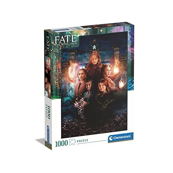 Clementoni- Fate The Winx Saga Saga-1000 Pièces, Puzzle Netflix, Divertissement pour Adultes-Fabriqué en Italie, 39688, Multi