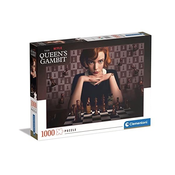 Clementoni- Queens Gambit Gambit-1000 Pièces, Puzzle Netflix, Divertissement pour Adultes-Fabriqué en Italie, 39697, Multico