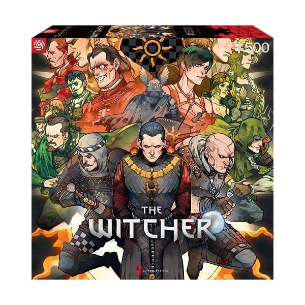 Good Loot Gaming: The Witcher Nilfgaard Puzzles 500 – Puzzle de sorceleur – Puzzles Adultes – Puzzles Classiques – Jeu de Mar