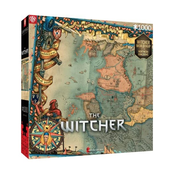 Good Loot Gaming: The Witcher Nilfgaard Puzzles 500 – Puzzle de sorceleur – Puzzles Adultes – Puzzles Classiques – Jeu de Mar