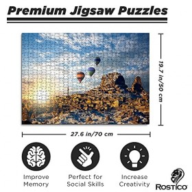 Rostico Puzzle 1000 pièces – pour Adultes et Enfants – Activités éducatives, Impression Paysage Clair – Planche de Puzzle épa