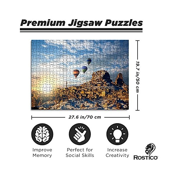 Rostico Puzzle 1000 pièces – pour Adultes et Enfants – Activités éducatives, Impression Paysage Clair – Planche de Puzzle épa