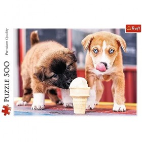 Brandsseller Puzzle chiot – Chasse de glace 500 pièces Puzzle pour adultes