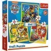 Brandsseller Jeu 3 en 1 pour enfant - 3 puzzles avec motifs de la Pat Patrouille