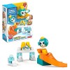 Mega Bloks First Builders Coucou Blocs Coffret Le Toboggan des Pingouins, jeu de construction, 14 pièces, jouet pour enfant e