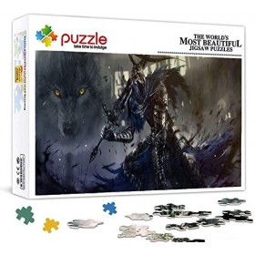 Puzzle 1000 Pièces pour Adultes, Puzzle Dark Souls, Petit Mini Puzzle Enfant Puzzle Jeu Éducatif pour Les Défis des Vacances 
