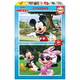 Educa - Disney Puzzle 2x20 Mickey & Friends, Puzzle pour Enfants Casse-tête pour Développement, Agilité et Amusement Les gar