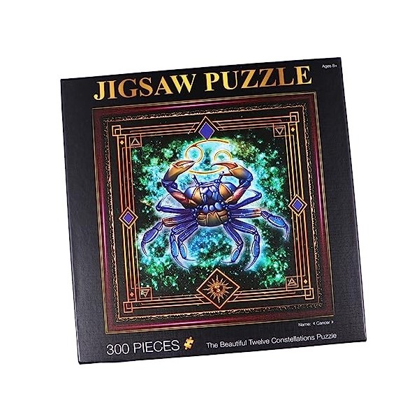 ERINGOGO 1 Ensemble 300 Pièces Casse-tête pour Adultes Puzzle Douze Constellations Casse-tête Cérébral Puzzle De Paysage Pein