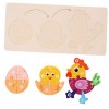1 Jeu Puzzle Jouet Casse-tête Jouets De Développement Précoce Casse-tête Montessori De Pâques Cadeaux De Jouets Dapprentissag