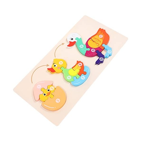 1 Jeu Puzzle Jouet Casse-tête Jouets De Développement Précoce Casse-tête Montessori De Pâques Cadeaux De Jouets Dapprentissag