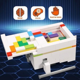Zankie Boîte de Puzzle secrète, boîte de Puzzle de Casse-tête,Jeu de réflexion à Compartiment Secret Arc-en-| Casse-tête pour