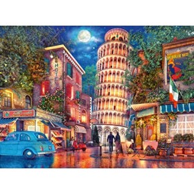 Ravensburger - Puzzle Adulte - Puzzle 500 pièces - Une nuit à pise - Adultes et enfants dès 12 ans - Puzzle de qualité supéri