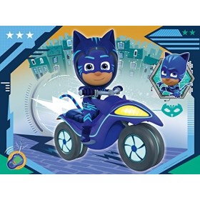 Ravensburger PJ Masks – 4 puzzles dans une boîte 12, 16, 20, 24 pièces pour enfants à partir de 3 ans, 6974, 0