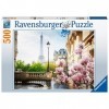 Ravensburger - Puzzle Adulte - Puzzle 500 pièces - Le printemps à Paris - Adultes et enfants dès 12 ans - Puzzle de qualité s