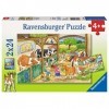 Ravensburger - Puzzle Enfant - Puzzles 2x24 p - Le bonheur à la ferme - Dès 4 ans - 09195