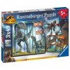 Ravensburger - Puzzle Enfant - Puzzles 3x49 p - T-rex et autres dinosaures / Jurassic World 3 - Dès 5 ans - Puzzle de qualité
