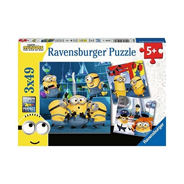 Ravensburger - Puzzle Enfant - Puzzles 3x49 p - Drôles de Minions - Minions 2 - Dès 5 ans - 05082
