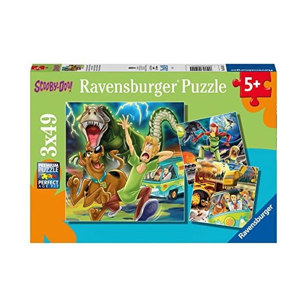 Ravensburger - Puzzle Enfant - Puzzles 3x49 p - Les aventures de Scooby-Doo - Dès 5 ans - 05242