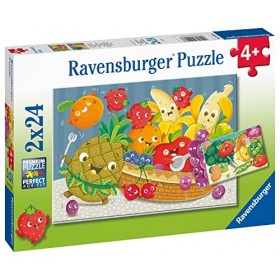 Ravensburger - Puzzle Enfant - Puzzles 2x24 p - Les petits fruits et légumes - Dès 4 ans - 05248