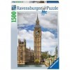 Ravensburger - Puzzle Adulte - Puzzle 1500 p - Drôle de chat sur Big Ben - 16009