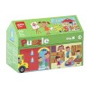 Apli kids 17352 - Boite puzzle maisonnette de 24 pièces sur le thème de lécole