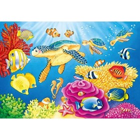 Ravensburger- Tiere Monde sous-Marin coloré, 07815, Blanc