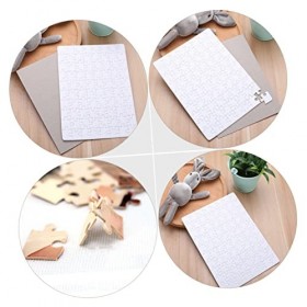 Toyvian 10 Feuilles Puzzle de Transfert de Chaleur Puzzle à Imprimer Puzzle de Sublimation Vierge énigmes Casse-tête Sublime 