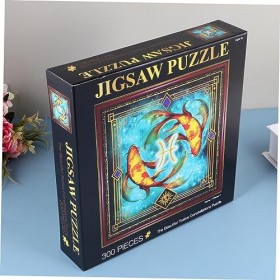 1 Ensemble 300 Pièces Puzzle Adulte Puzzles Difficiles Peinture Puzzle Casse-tête De Paysage Puzzles en Papier Célèbres Puzzl