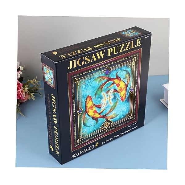 1 Ensemble 300 Pièces Puzzle Adulte Puzzles Difficiles Peinture Puzzle Casse-tête De Paysage Puzzles en Papier Célèbres Puzzl