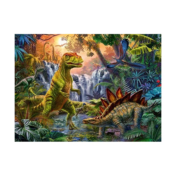 Ravensburger - Puzzle Enfant - Puzzle 100 pièces XXL - Loasis des dinosaures - Garçon ou fille dès 6 ans - Puzzle de qualité