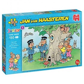 Jumbo Spiele- Jan Van Haasteren Junior-Versteckspiel-150 Teile Jeu de Puzzle, 20058, Multicolore