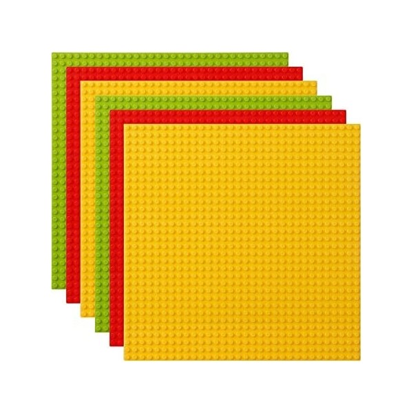Lot de 6 Plaques de Base pour Lego Classic Compatible avec Toutes M